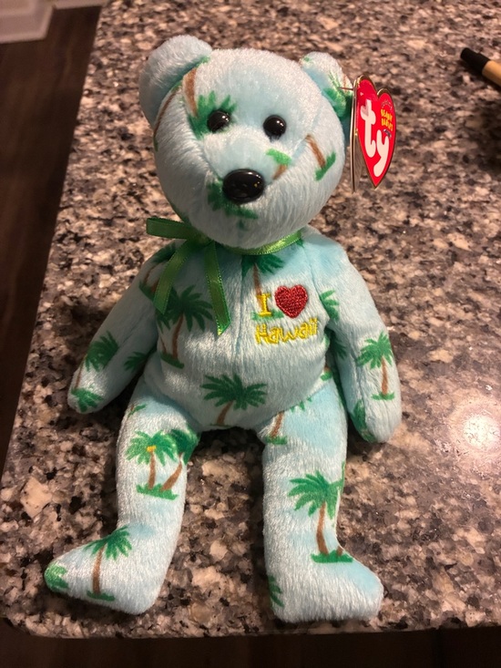 Ty Other - Ty beanie baby vintage, collectible I ♥ Hawaii' Plush Bear